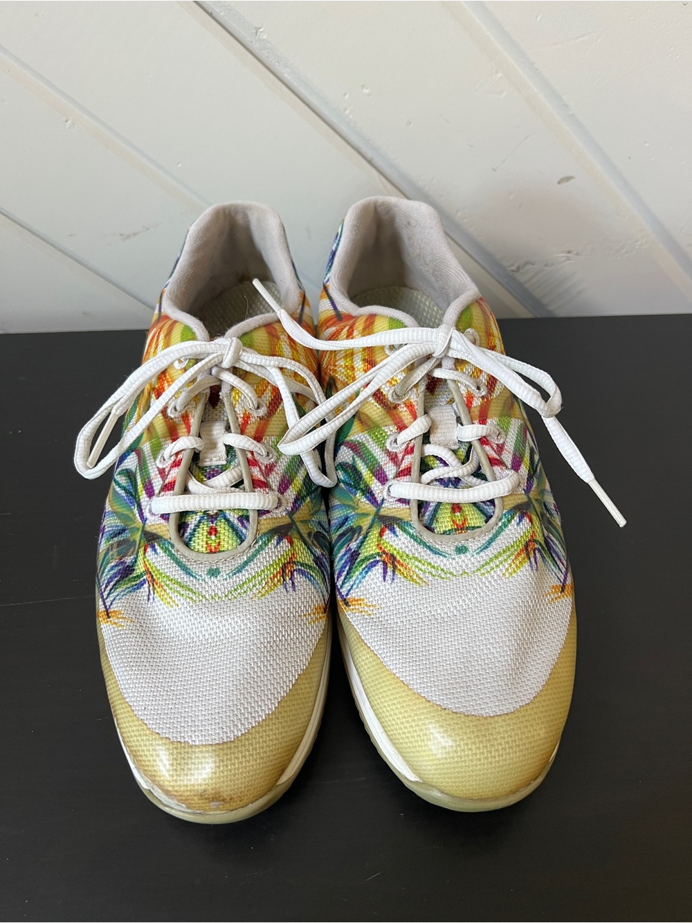 FootJoy Women’s Multicolor Tropical Floral Print Athletic Golf Shoes Sz 8M